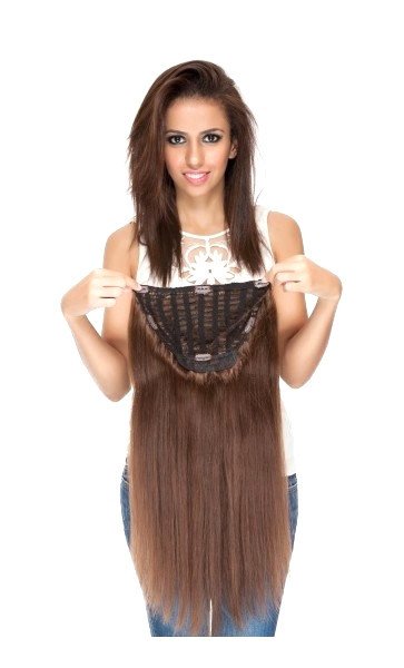 China 100% Remy Hair One Piece Clip in Half Wigs supplier