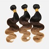 Two  Colors/Three Colors Ombre Brazilian Virgin Hair Bundles China supplier