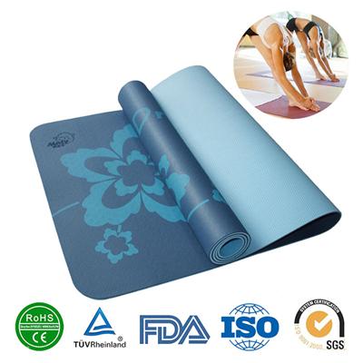 Wholesale ECO health exercise TPE yoga mat sport floor mats yoga pad for gym,home, outdoor games