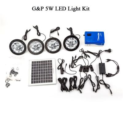 5W SOLAR LED LIGHT KIT