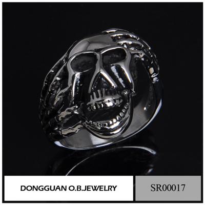 SR0017 Stainless Steel Jewelry Skull Fashion Ring