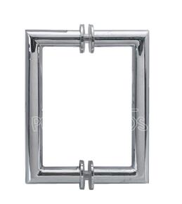 frameless glass shower door pull handles back to back ORB color