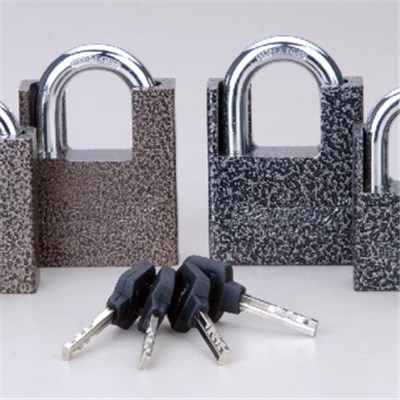 Shackle Protected Plastic Painted Disc Padlock