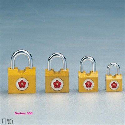 Bronze-Color Painted Iron Padlock--Side Opening