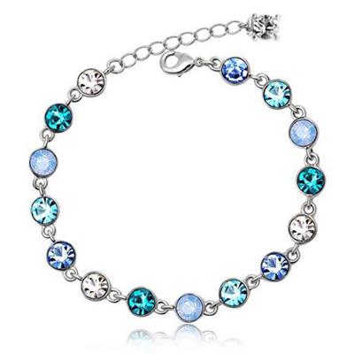 New Design Hot Flowing Of Star Light Austrian Crystal Chain Bracelet, Charm Bracelet Jewelry