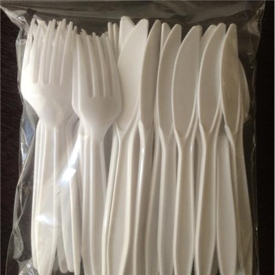 Economy Bagged Plastic Disposable Cutlery (Fork, Knife, Spoon)
