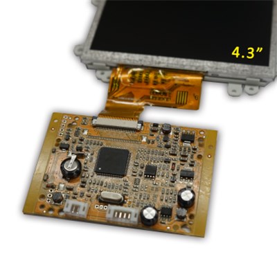 4.3, 7 Inch TFT LCD Display Module CVBS Video Signal Input With Memory Video Photo Recording For Video Door Phone