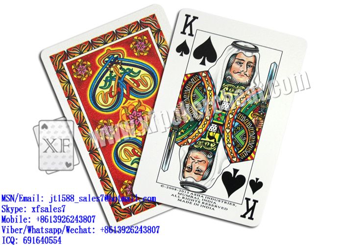 XF Red and Green NAP Plastic Playing Cards With Invisible Ink Markings