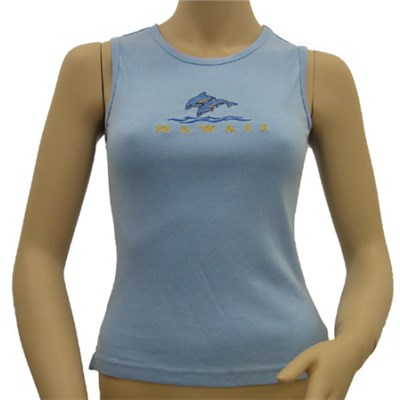 Lady 100% Knit Cotton Mussel Tank Top