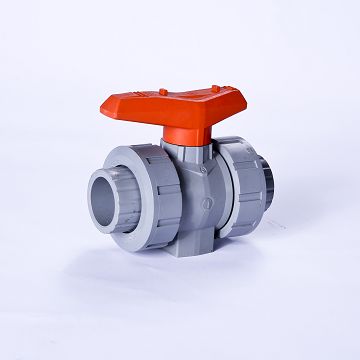 CPVC Socket True Union Ball Valve DIN ASTM Manual 1.0Mpa For Water And Chemical Industry