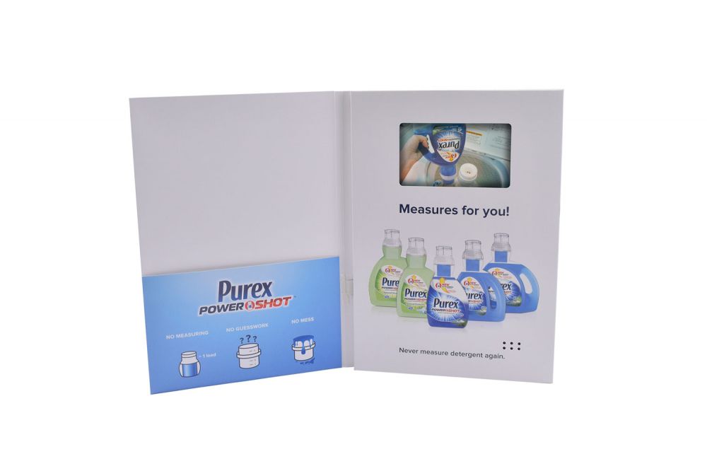 4.3inch screen LCD video greeting card