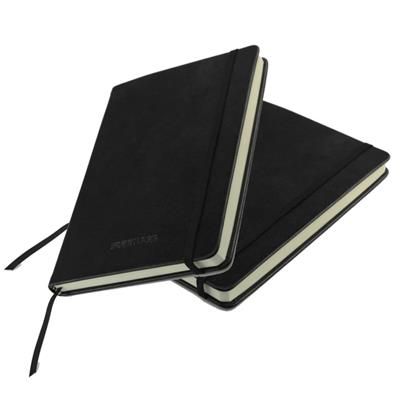 Black Hard Cover Notebook With Elastic Band/CMXNN-010