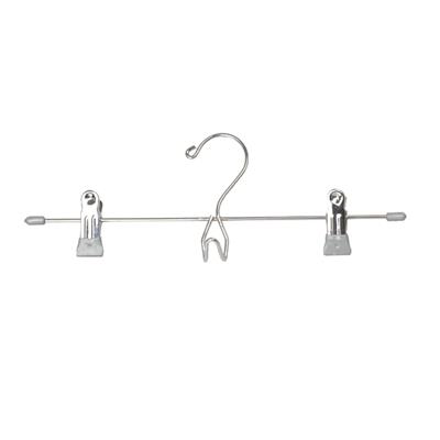 Narrow Mens And Womens Clothes Vinyl Covered Wire Metal Hangers With Clips