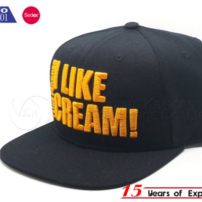 2016 Wholesale Fashion Adult Snapback Caps With Wool Material