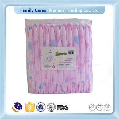 Colors Printed Back Sheet Disposable Baby Adult Diaper With Colors Transparent Bags