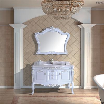 Classic Bathroom Cabinet With Ceramic Basin