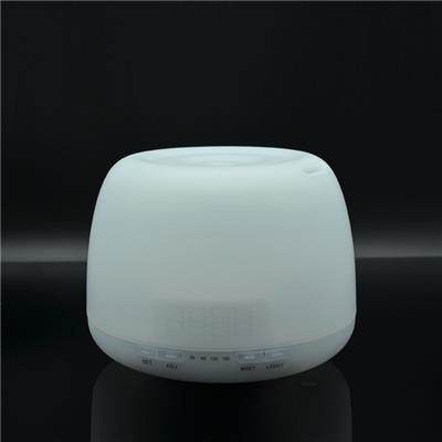 Aromatherapy Diffuser Nebulizer 400ml Round Plastic White Electric Office With LED Lights