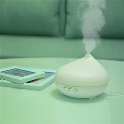 Nebulizing Diffuser 300ML Mini Round Plastic White Aroma Mist Ultrasonic USB For Home