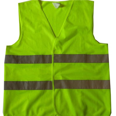 YJ-5006 Green Yellow Reflective Hi Vis EN471 Safety Harness Vest Workwear