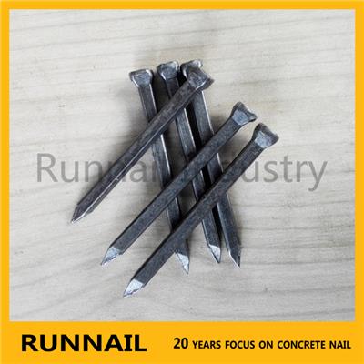 Black Square Concrete Steel Nails, Black Surface, Sharp Point, Boat Nail, Or Zinc Plated, Free Samples Provided