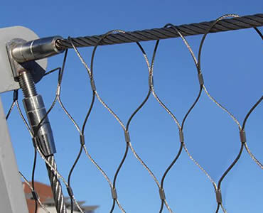 Stainless steel ferrule rope mesh