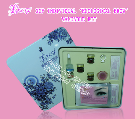 XCF XCF INDIVIDULE ECOLOGICAL BROW'VALUABLE KIT TATTOO/PERMANENT MAKEUP  PIGMENTS/COLORS/MICROPIGMENTS/SET