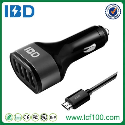 4 Port Car Charger