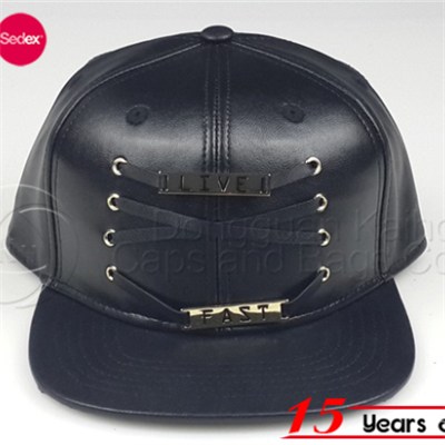 High Quality PU Leather Snapback Hats And Caps