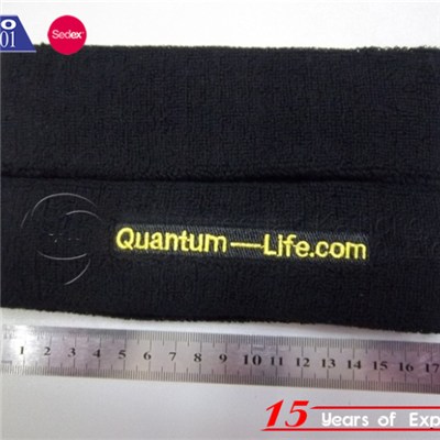 2016 Wholesale Fashion Sport Knited Wristband With Embroideery LOGO