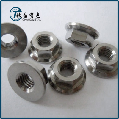 GR7 Titanium Alloy Flanged Hex Nuts