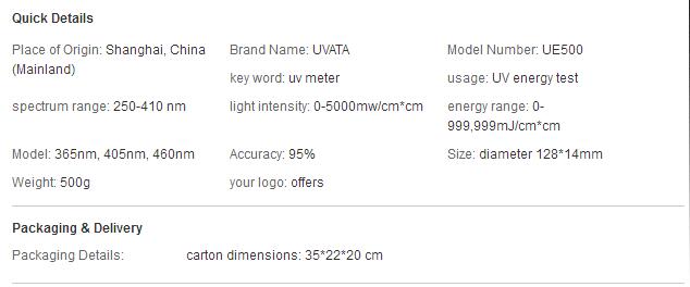  365nm, 405nm, 460nm uv light integrator,uv illuminometer