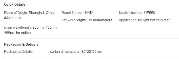 365nm high precision uv light radiometer,UV energy meter,UV radiometer