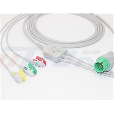 Spacelabs ECG Cable With 3 Leadwires IEC