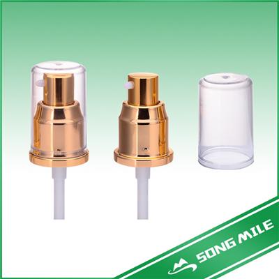 Metal Aluminum Collar Cream Pump For Cosmetic Packaging