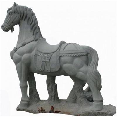 Horse Head Stone Carving Sculpture For Outside