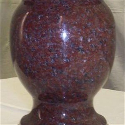 Red Granite Memorial Ashes Urns Vase