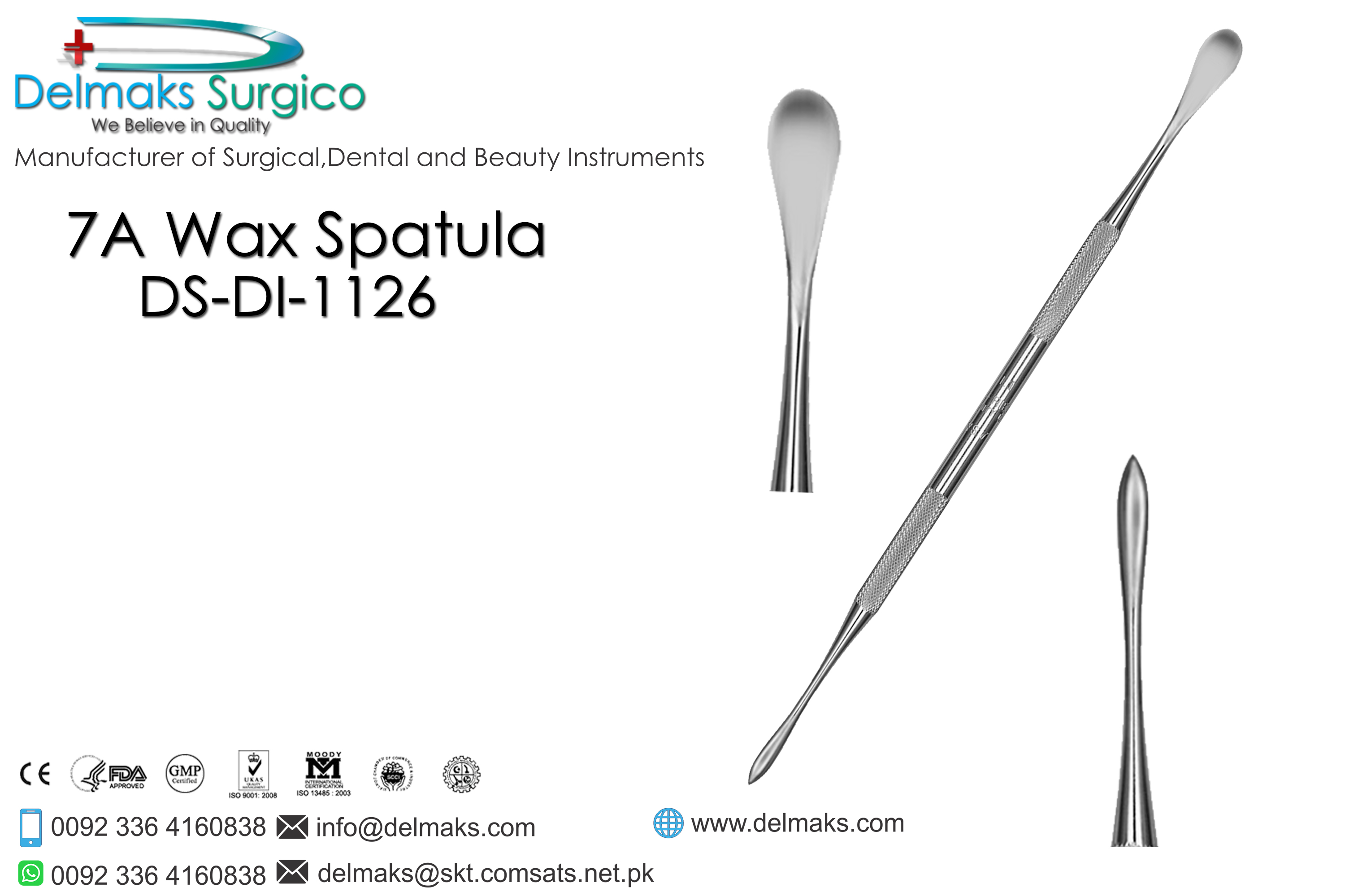 7A Wax Spatula-Laboratory Instruments And Equipments-Dental Instruments-Delmaks Surgico