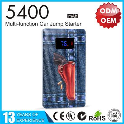 High Quality 5400mAh Mini Car Jump Starter With LCD Screen Display YLPB-123