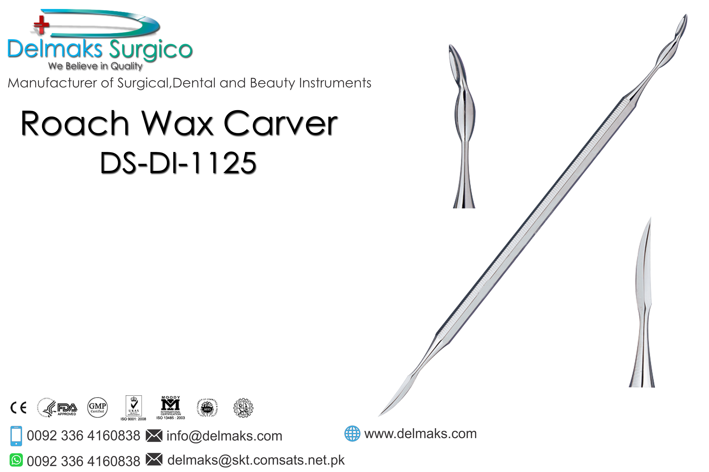 Roach Wax Carver-Laboratory Instruments And Equipments-Dental Instruments-Delmaks Surgico