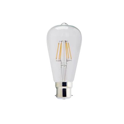B22 Base LED Vintage Delicate Filament Bulb ST64 Warm Lighting 6W