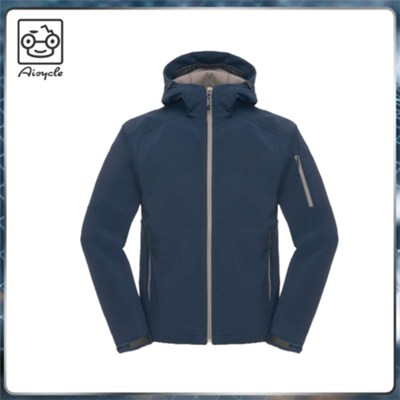 Navy Blue Mens Waterproof Jacket With Hood New Arrival Style