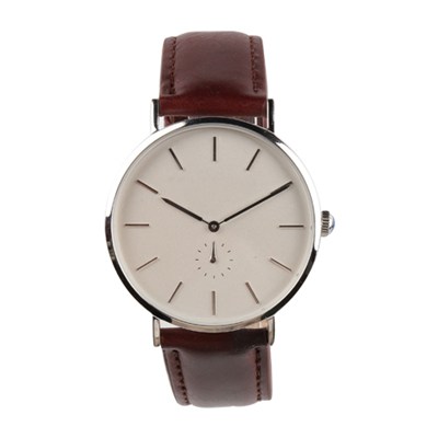 Mens Brown Leather Dress Watch Supplier