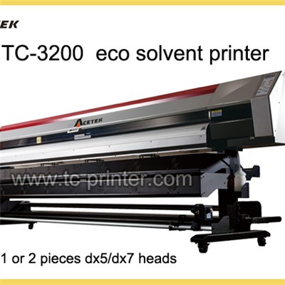 TC-3200 Industrial 3.2m Double Dx5 Print Head Advertisment Eco Solvent Printer
