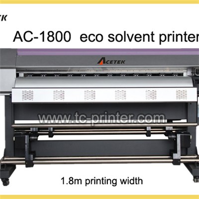 AC-1800 1.8m Outdoor Digital PVC Banner Eco Solvent Printing Machine