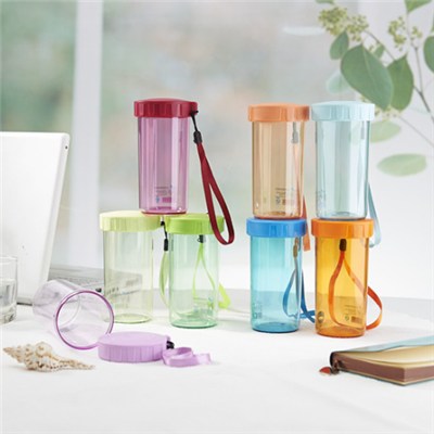 Popular Design 400ml Plastic Shaker Bottle With Mixer