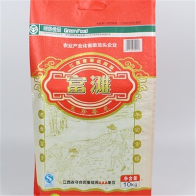 Pearlized Film Laminated Plastic Rice Bag
