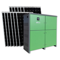 Hybrid solar power generator for backup power source