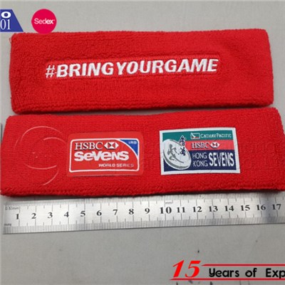 Hot Sale Custom Sport Cotton Wrist Sweatband