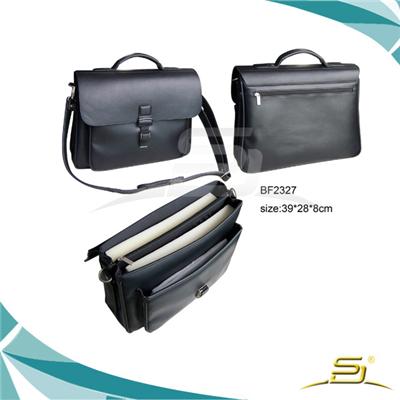 Pu Briefcase With One Gusset