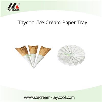 Food Grade Disposable Ice Cream Paper Tray With Different Colors